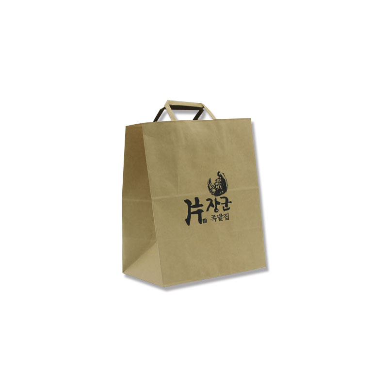 납짝지끈/크라프트지/1도인쇄친환경백(중) / S0326