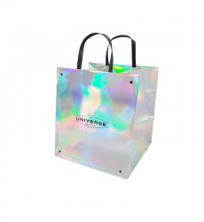 유니버스 쇼핑백 160편아트홀로그램증착지,유광,지끈 검정/S0506