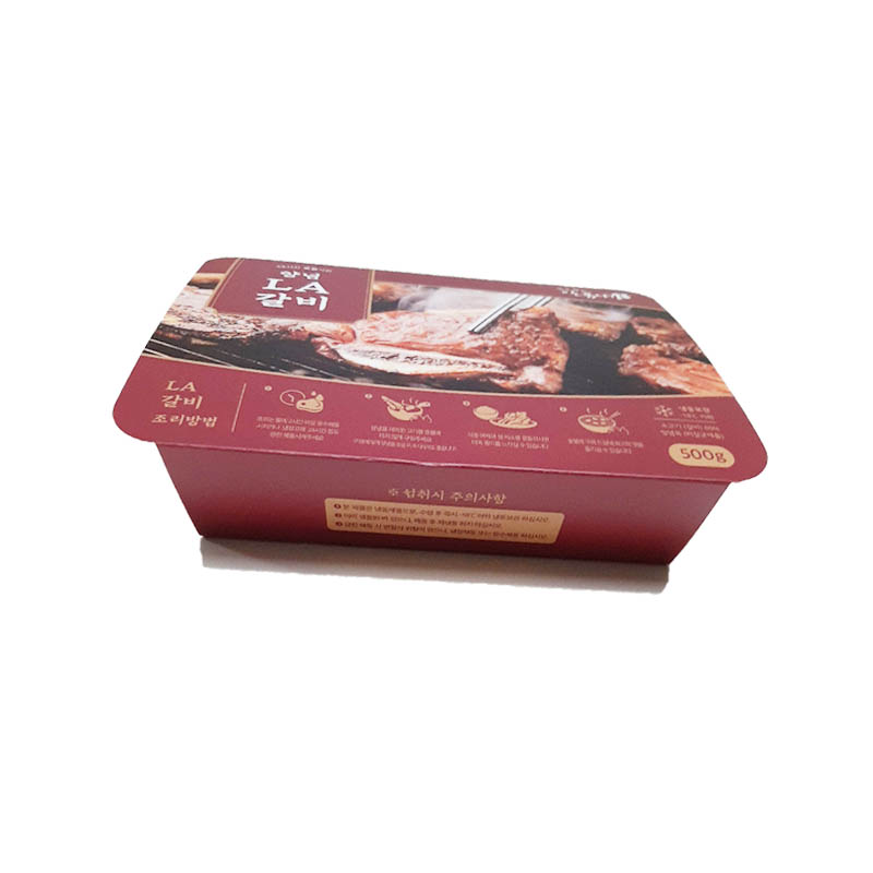 양념LA갈비 띠지 /스노우화이트250/원색4도/양면무광/단면접착/B0280