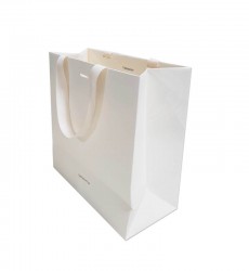 매립형 쇼핑백/매직패브릭아이보리색220g/40수민자테이프끈/S0573